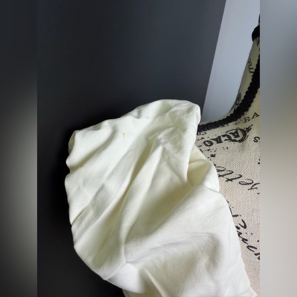 J.Crew Ruched V-neck top in stretch cotton blend NWT Size M - Picture 5 of 9